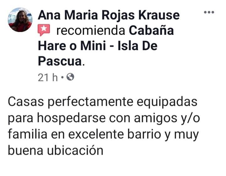 Cabana Ideal Familia 6 A 12 Personas! Hanga Roa Eksteriør billede